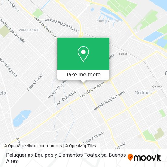 Peluquerias-Equipos y Elementos-Toatex sa map