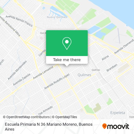Mapa de Escuela Primaria N 36 Mariano Moreno