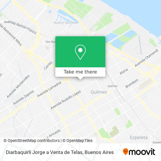 Diarbaquirli Jorge a Venta de Telas map