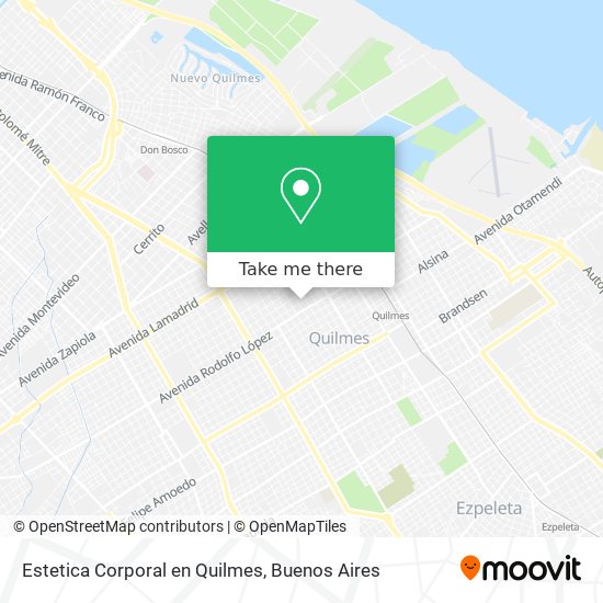Mapa de Estetica Corporal en Quilmes