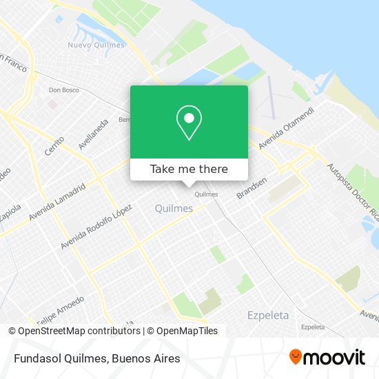Mapa de Fundasol Quilmes