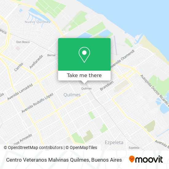 Centro Veteranos Malvinas Quilmes map