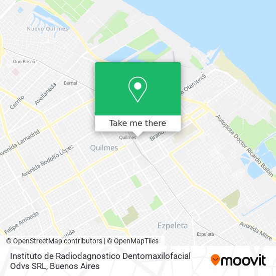 Mapa de Instituto de Radiodagnostico Dentomaxilofacial Odvs SRL