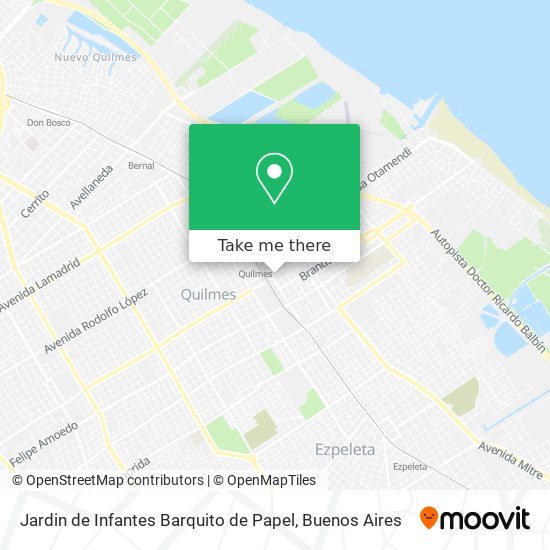 Jardin de Infantes Barquito de Papel map
