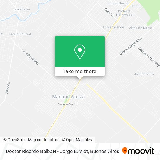 Doctor Ricardo Balbã­N - Jorge E. Vidt map