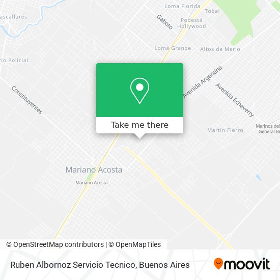 Ruben Albornoz Servicio Tecnico map