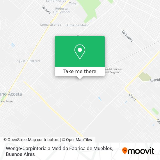 Wenge-Carpinteria a Medida Fabrica de Muebles map