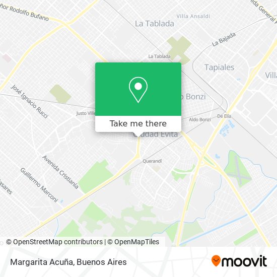Margarita Acuña map