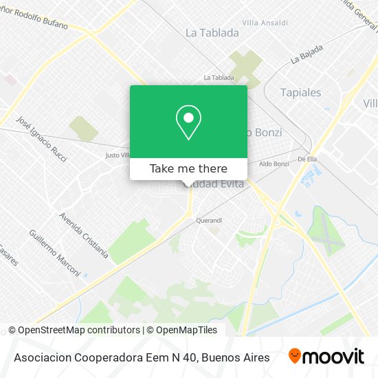 Asociacion Cooperadora Eem N 40 map