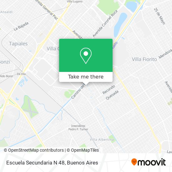 Mapa de Escuela Secundaria N 48