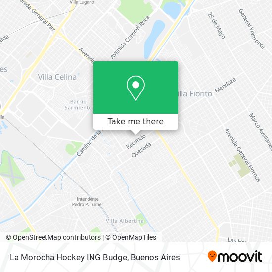 La Morocha Hockey ING Budge map