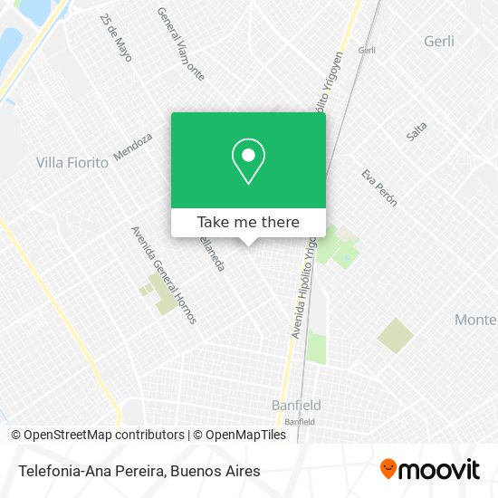 Telefonia-Ana Pereira map