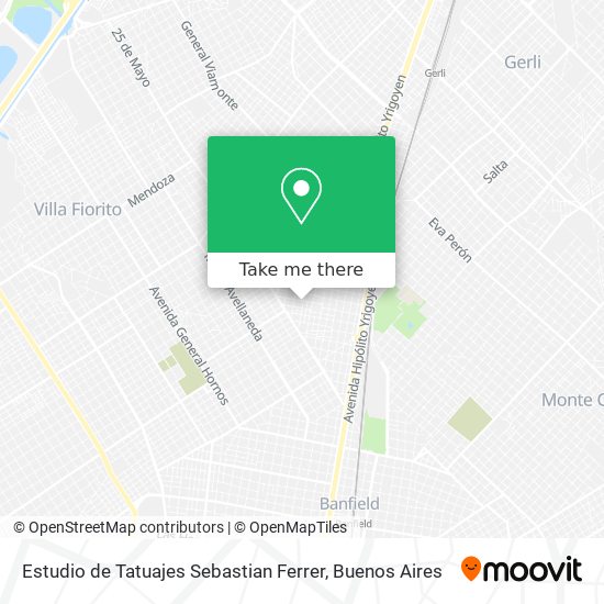 Estudio de Tatuajes Sebastian Ferrer map