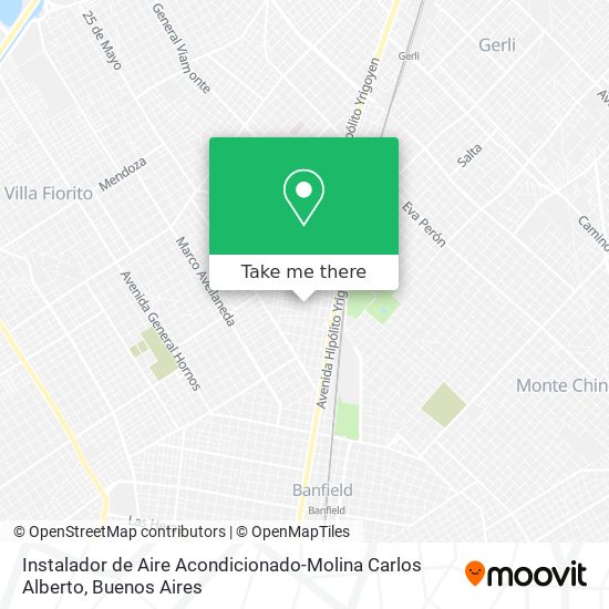 Instalador de Aire Acondicionado-Molina Carlos Alberto map