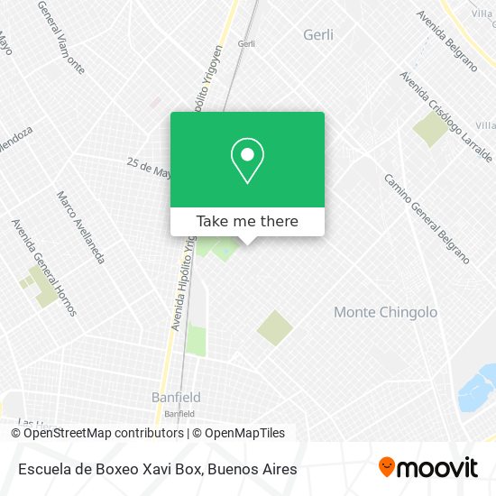 Escuela de Boxeo Xavi Box map