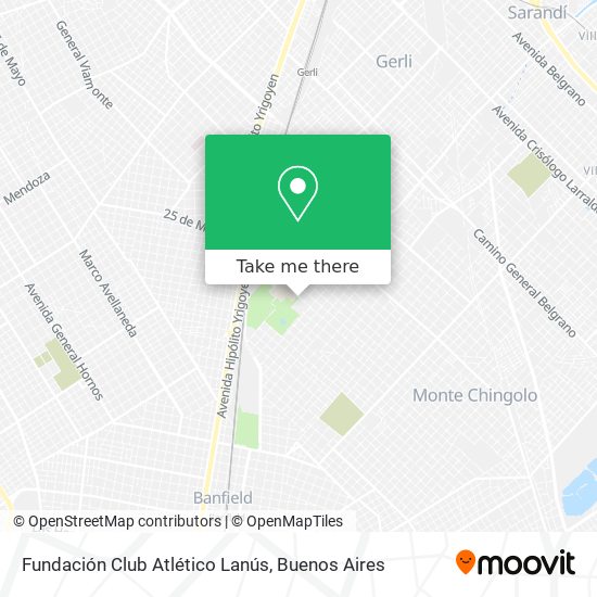 Fundación Club Atlético Lanús map