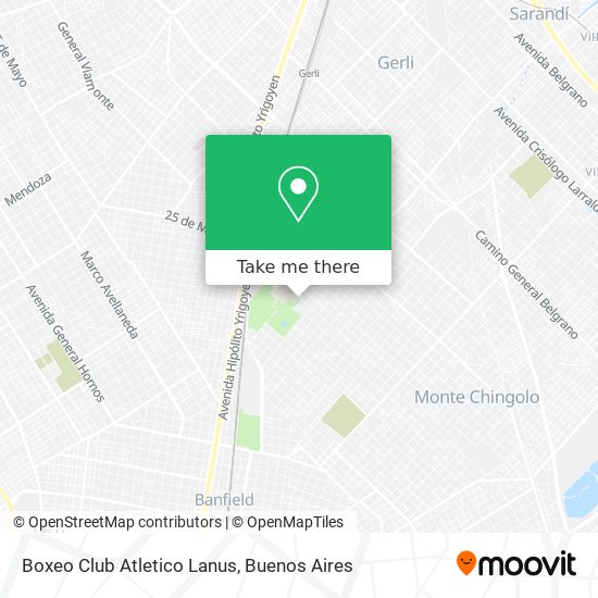 Boxeo Club Atletico Lanus map