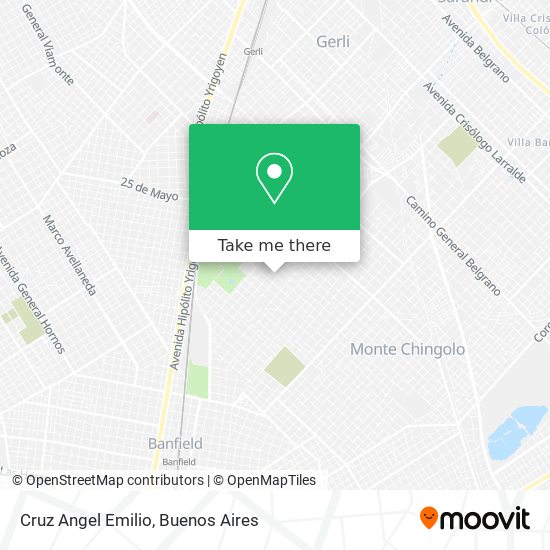 Cruz Angel Emilio map