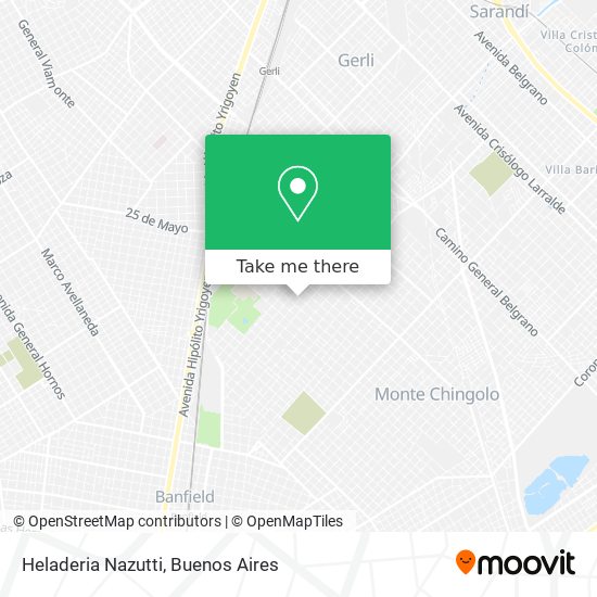 Mapa de Heladeria Nazutti