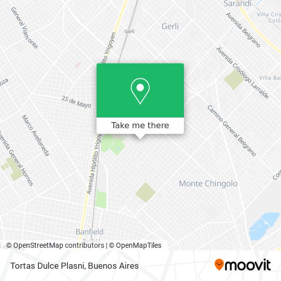 Mapa de Tortas Dulce Plasni