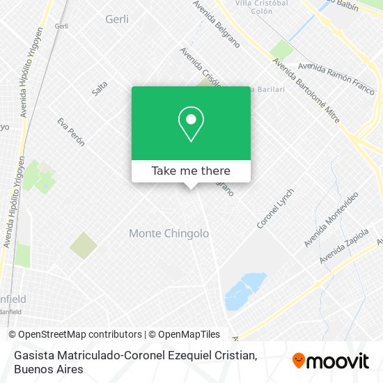 Gasista Matriculado-Coronel Ezequiel Cristian map