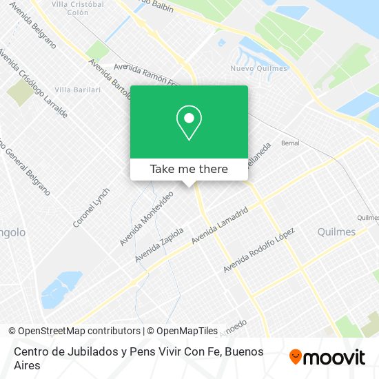 Centro de Jubilados y Pens Vivir Con Fe map