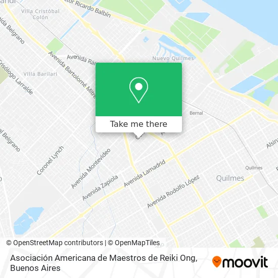 Mapa de Asociación Americana de Maestros de Reiki Ong