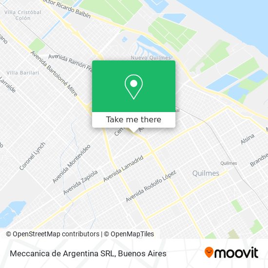 Mapa de Meccanica de Argentina SRL