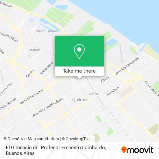 El Gimnasio del Profesor Erenesto Lombardo map