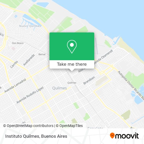 Instituto Quilmes map