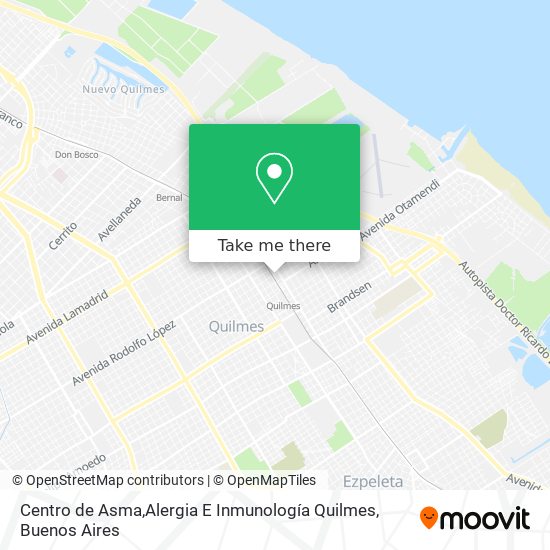 Centro de Asma,Alergia E Inmunología Quilmes map