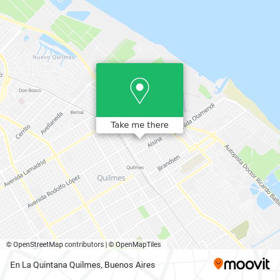 En La Quintana Quilmes map