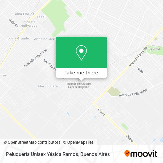 Mapa de Peluquería Unisex Yésica Ramos