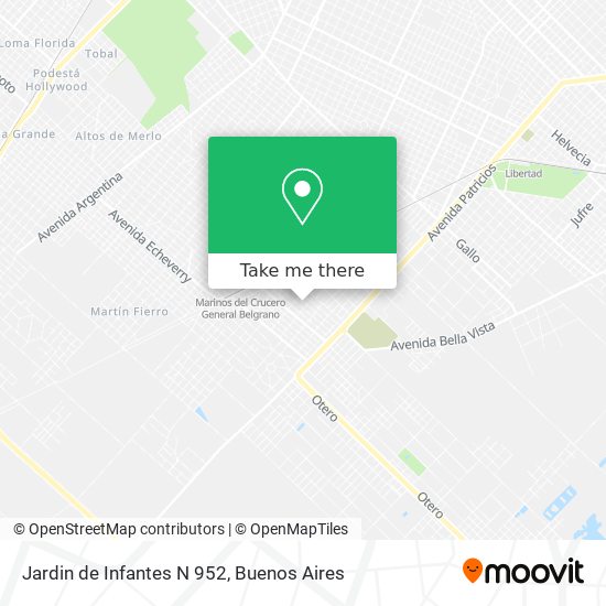 Mapa de Jardin de Infantes N 952