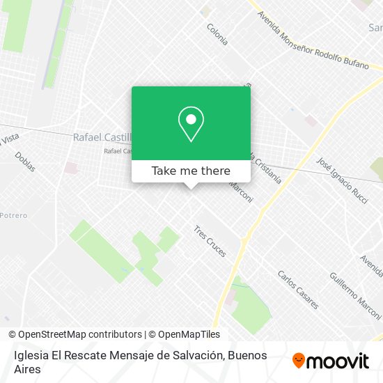 Mapa de Iglesia El Rescate Mensaje de Salvación