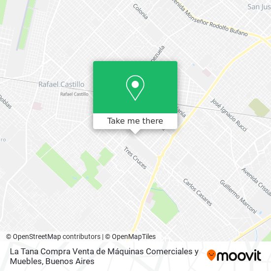 La Tana Compra Venta de Máquinas Comerciales y Muebles map