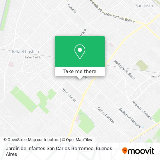 Mapa de Jardin de Infantes San Carlos Borromeo