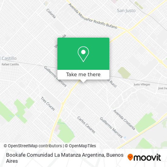 Mapa de Bookafe Comunidad La Matanza Argentina