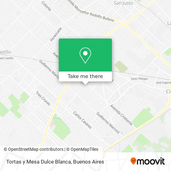 Mapa de Tortas y Mesa Dulce Blanca