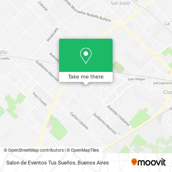 Salon de Eventos Tus Sueños map