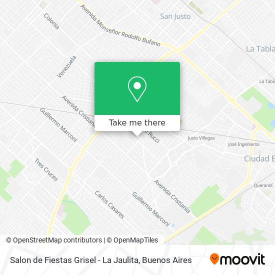 Mapa de Salon de Fiestas Grisel - La Jaulita