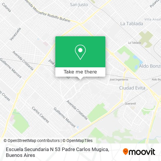 Escuela Secundaria N 53 Padre Carlos Mugica map