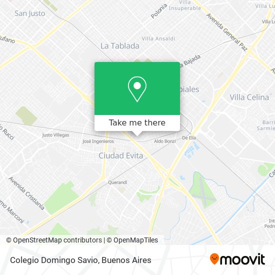 Mapa de Colegio Domingo Savio