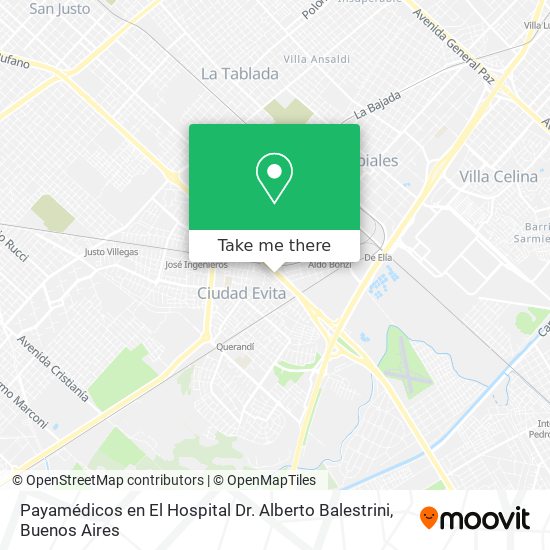 Mapa de Payamédicos en El Hospital Dr. Alberto Balestrini