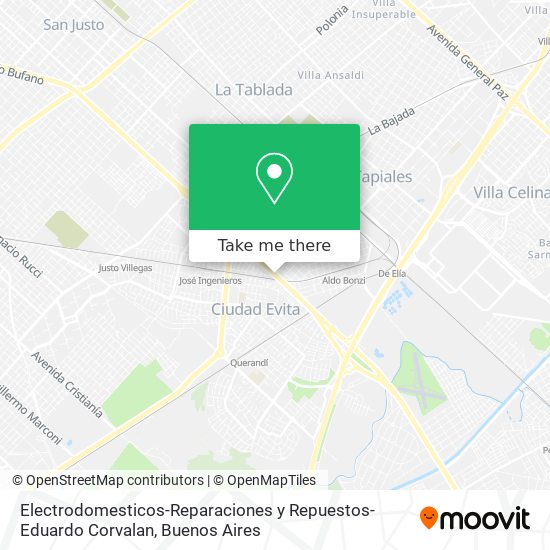 Electrodomesticos-Reparaciones y Repuestos-Eduardo Corvalan map