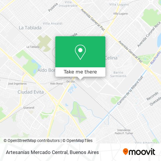 Mapa de Artesanías Mercado Central