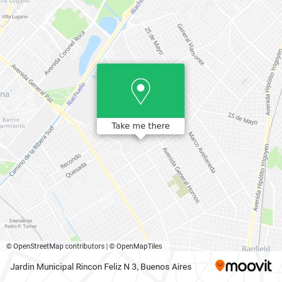 Jardin Municipal Rincon Feliz N 3 map