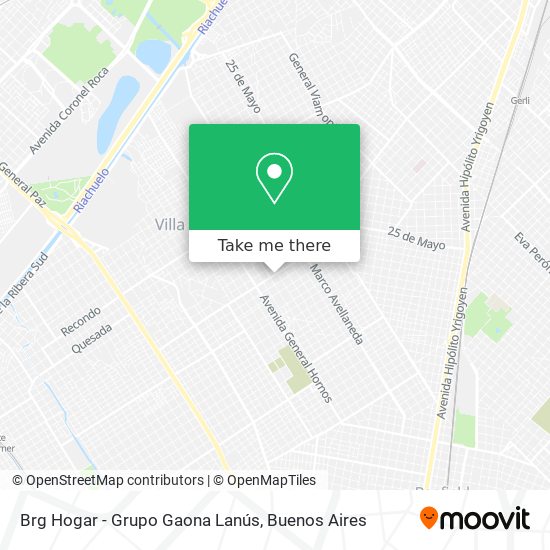 Brg Hogar - Grupo Gaona Lanús map