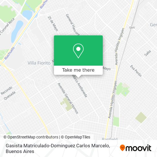 Gasista Matriculado-Dominguez Carlos Marcelo map