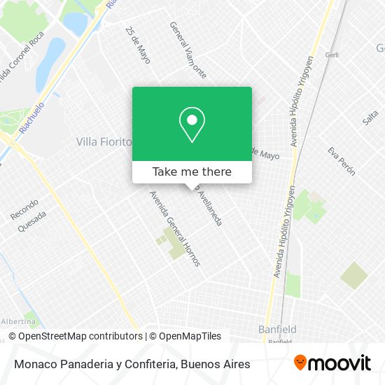Monaco Panaderia y Confiteria map